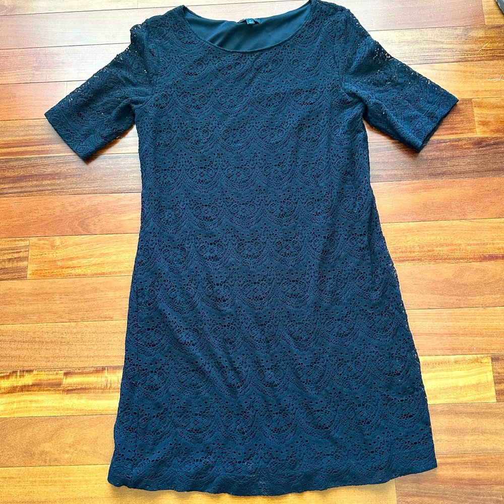 Women’s Apt 9 black lace sheath dress size M